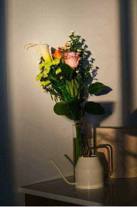 Rode tulpen boeket